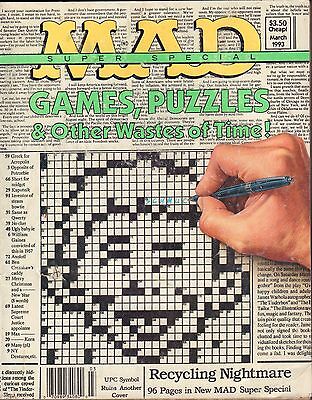 Mad Super Special March 1993 Games, Puzzles & Other Wastes of Time VG 042816DBE