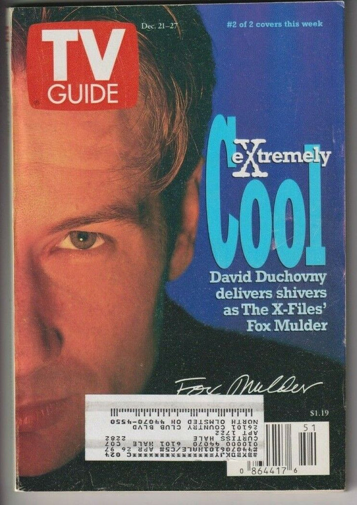 CLEV Metro Ed. Tv Guide David Duchovny 2 Of 2 Cvrs December 21, 1996 111519nonr