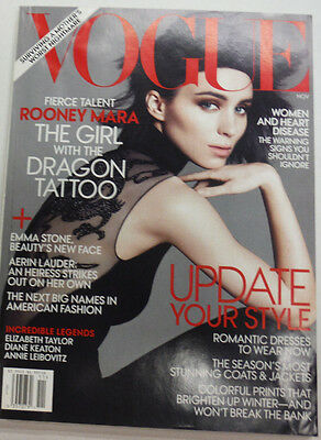 Vogue Magazine Rooney Mara & Emma Stone November 2011 NO ML 070215R2