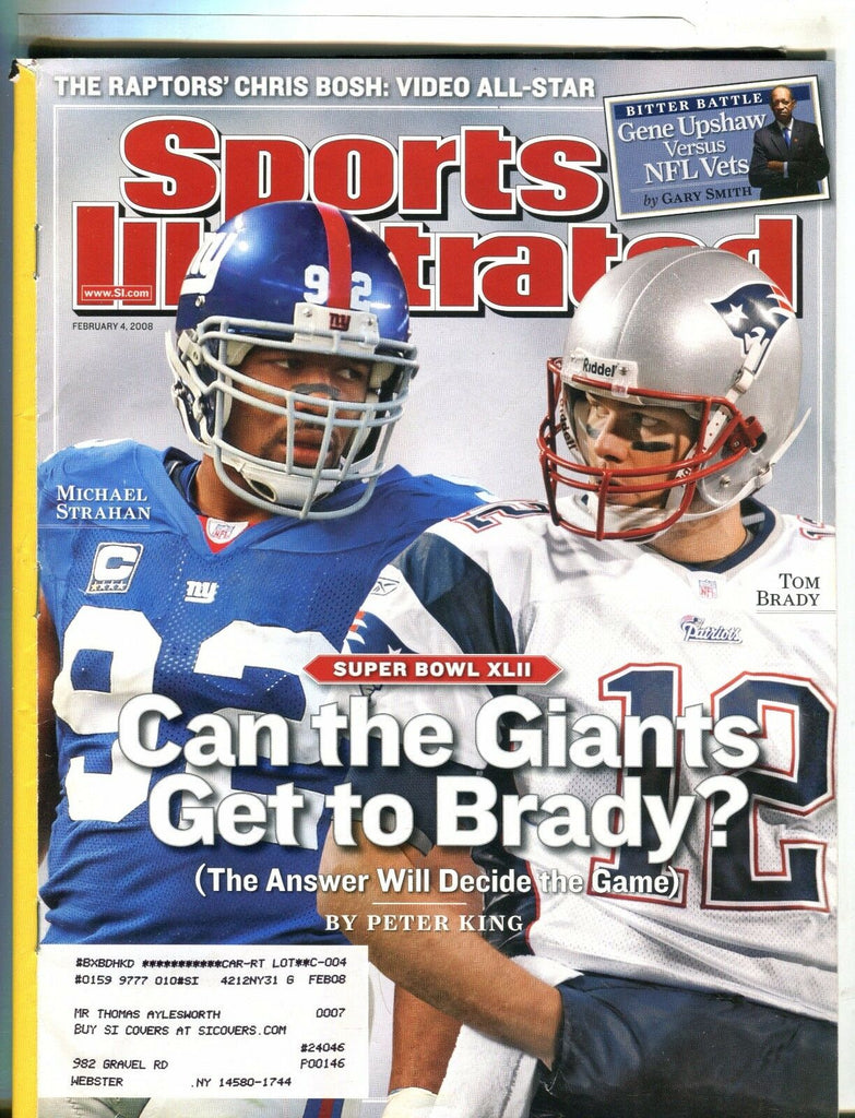 Sports Illustrated Magazine February 4 2008 Tom Brady VG w/ML 061317nonjhe