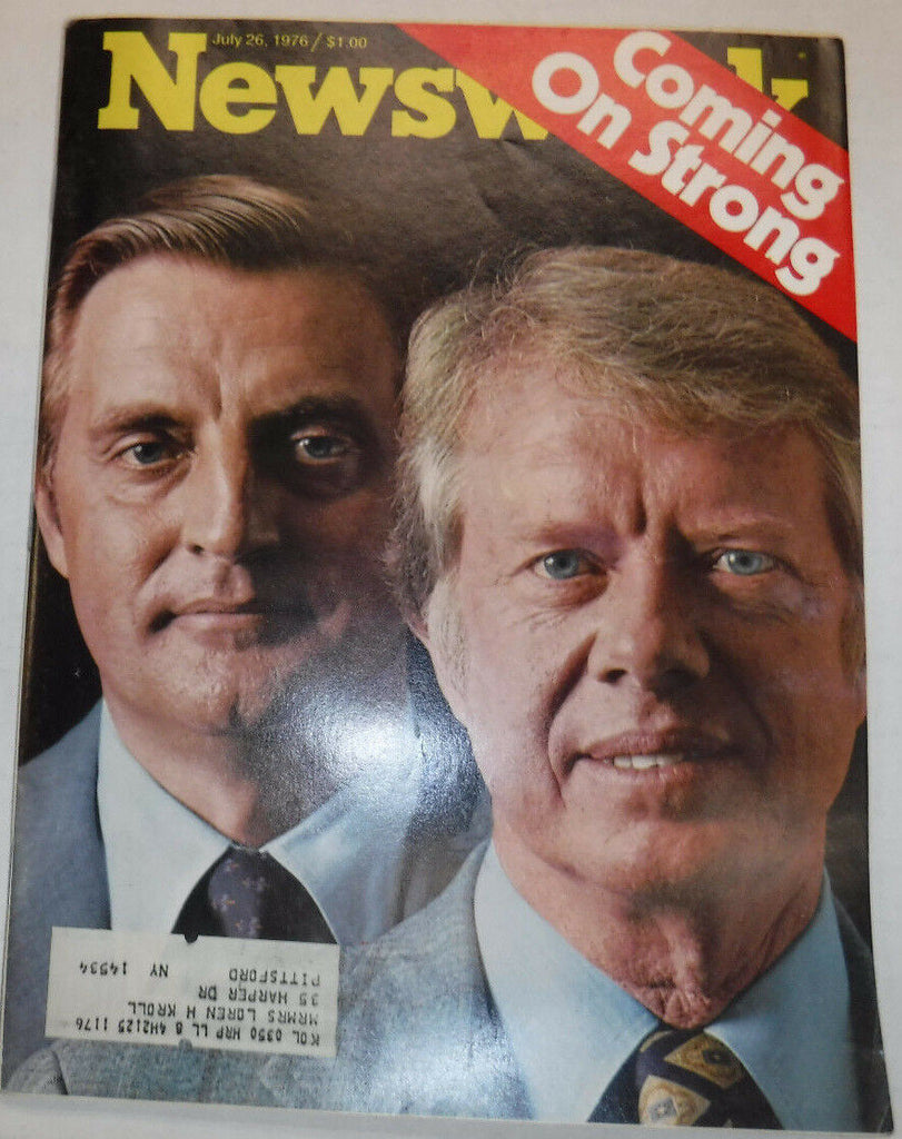 Newsweek Magazine Coming On Strong Jimmy Carter July 26, 1976 100616R
