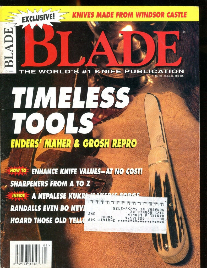 Blade Magazine May 1995 Timeless Tools EX w/ML 012417jhe