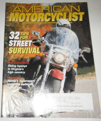 American Motorcyclist Magazine Honda's Supersport April 2003 071314R