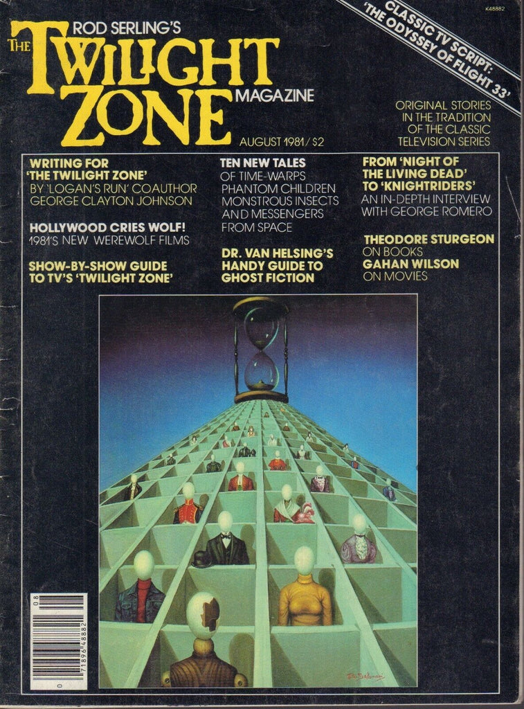 The Twilight Zone Magazine August 1981 Dr. Van Helsing Geroge Romero 022718DBE