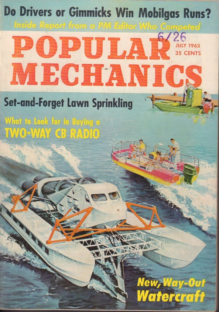 Popular Mechanics Magazine July 1963 Way-Out Watercraft 081917nonjhe