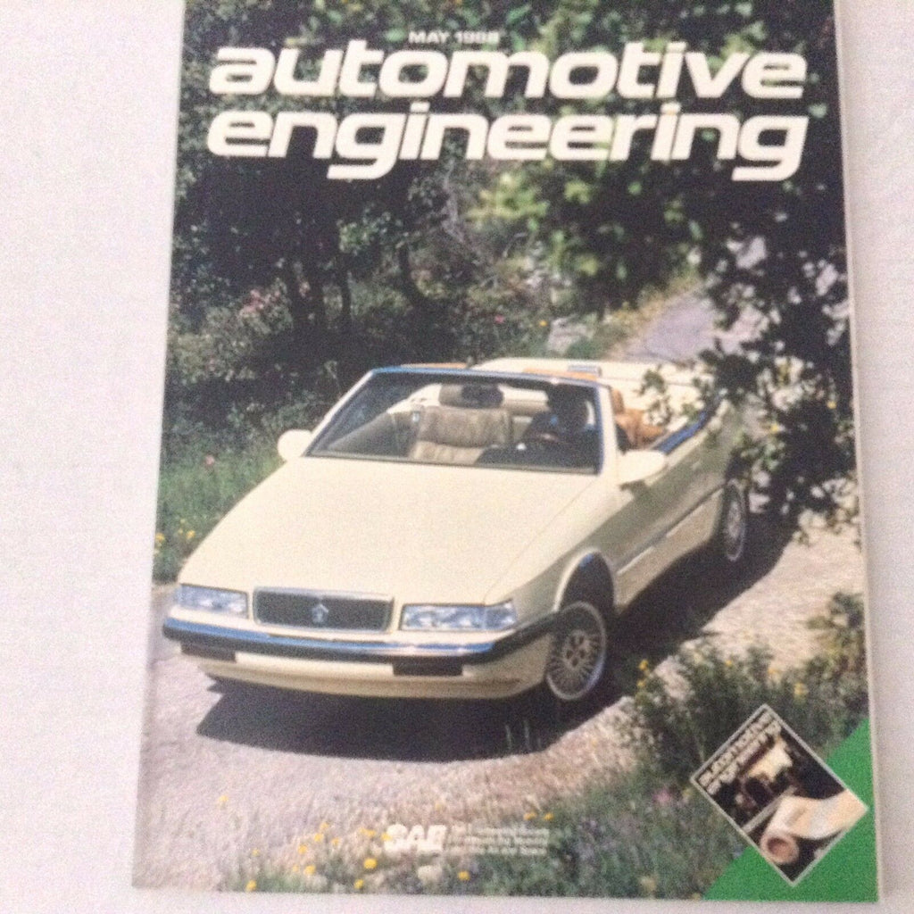 Automotive Engineering Magazine Ceramic Valve Analysis May 1988 061217nonrh