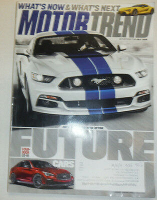 Motor Trend Magazine 2016 Ford Mustang GT350 July 2014 031115R