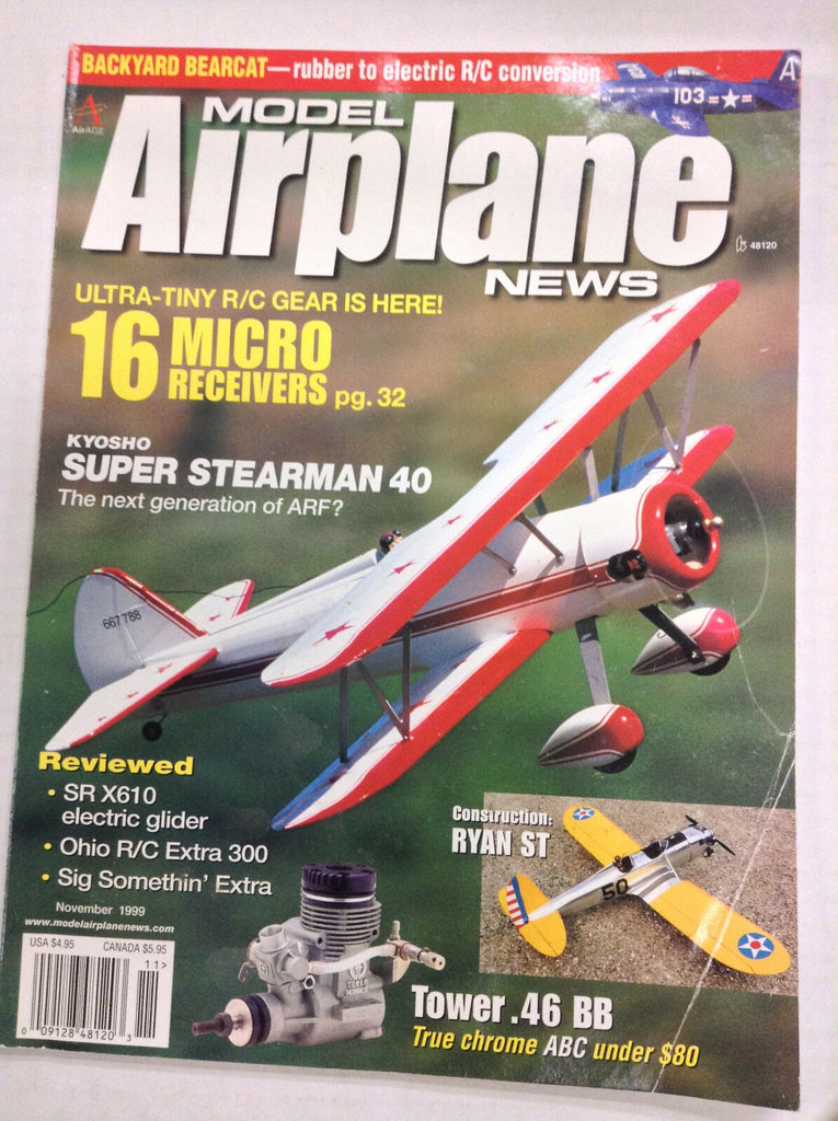 Model Airplane News Magazine Micro Receivers Ryan ST November 1999 041517nonrh