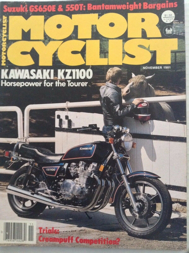 Motor Cyclist Magazine Kawasaki KZ1100 November 1981 092217nonrh