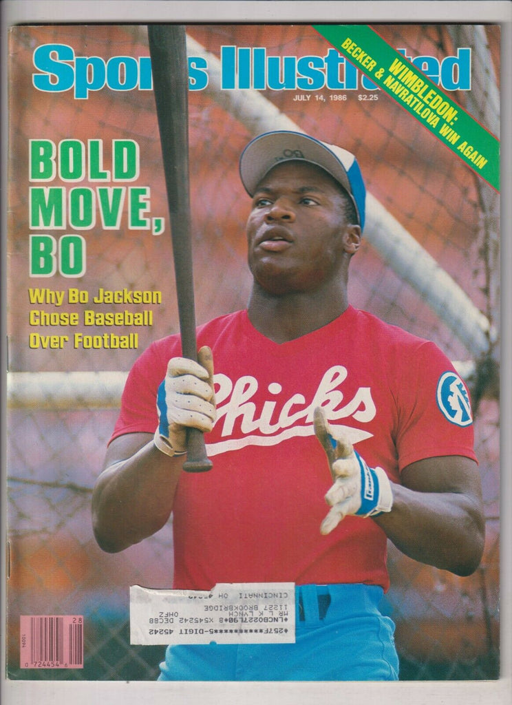 Sports Illustrated Bo Jackson & Wimbledon July 14, 1986 021720nonr