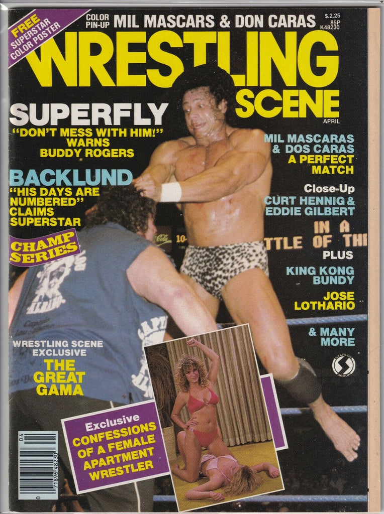 Wrestling Scene Jimmy Snuka Mil Mascaras Bob Backlund April 1982 061419nonr