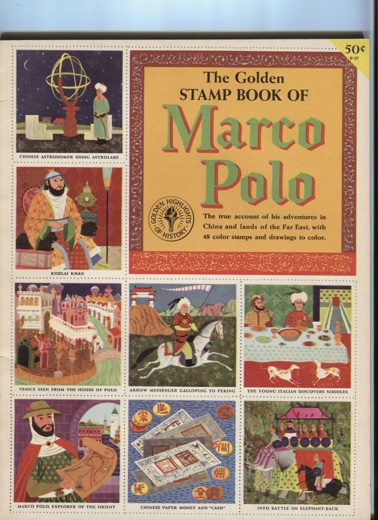 The Golden Stamp Book of Marco Polo 1954 Golden Highlights 080520DBE