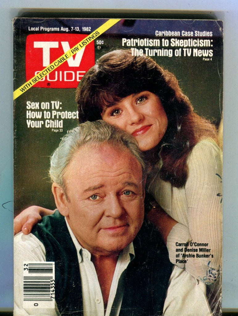 TV Guide Magazine August 7-13 1982 Carroll O'Connor EX No ML 122016jhe