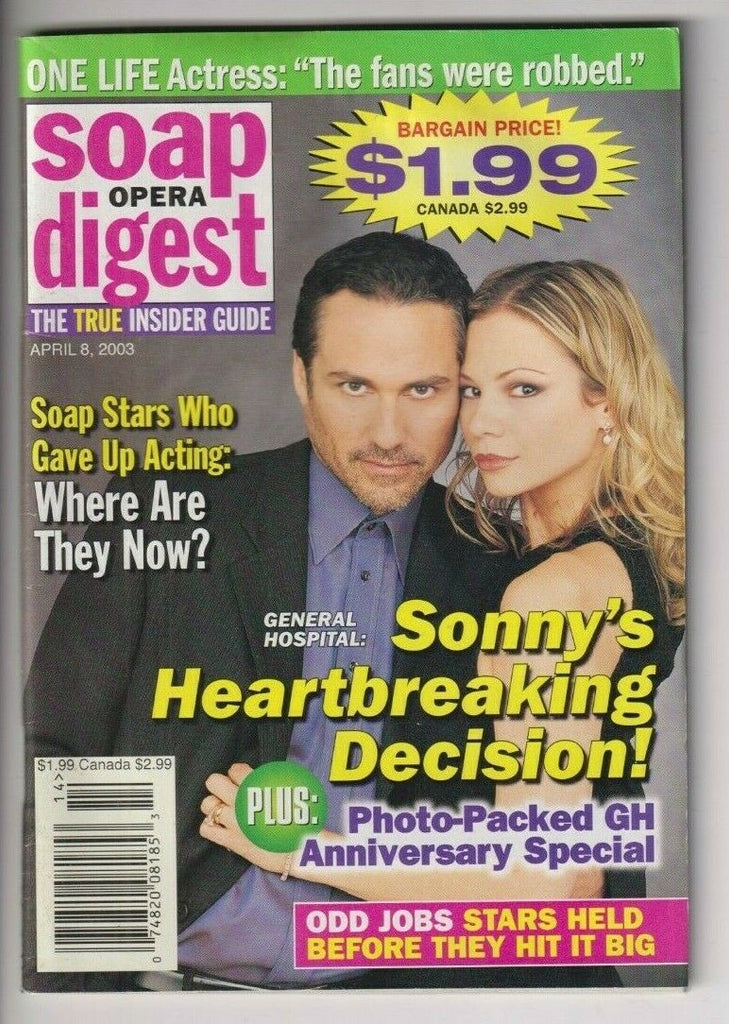 Soap Opera Digest Mag General Hospital Maurice Benard April 8, 2003 111619nonr2