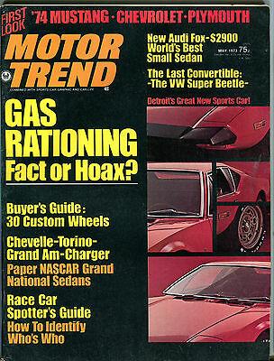 Motor Trend Magazine May 1973 Gas Rationing EX 060916jhe