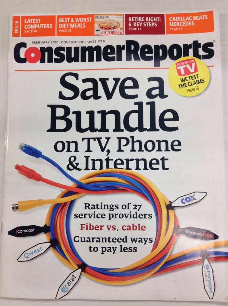 Consumer Reports Magazine Save A Bundle February 2010 050417nonr