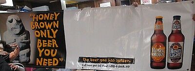 JW Dundee's Honey Brown Beer God Vinyl Banners 30" x 96" Rochester NY Lot of 5!!