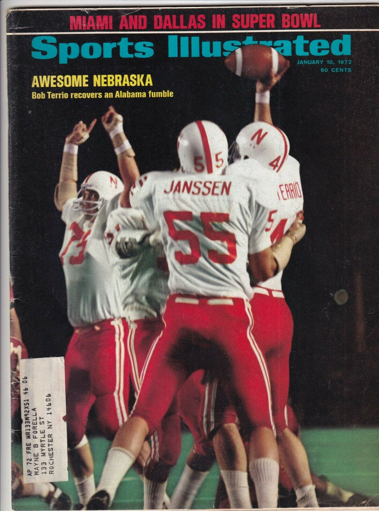 Sports Illustrated Bob Terrio & Miami & Dallas January 10, 1972 091619nonr
