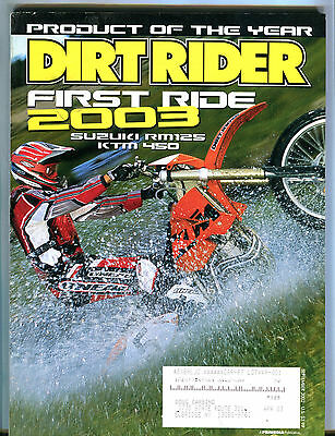 Dirt Rider Magazine September 2002 First Ride 2003 EX 073016jhe