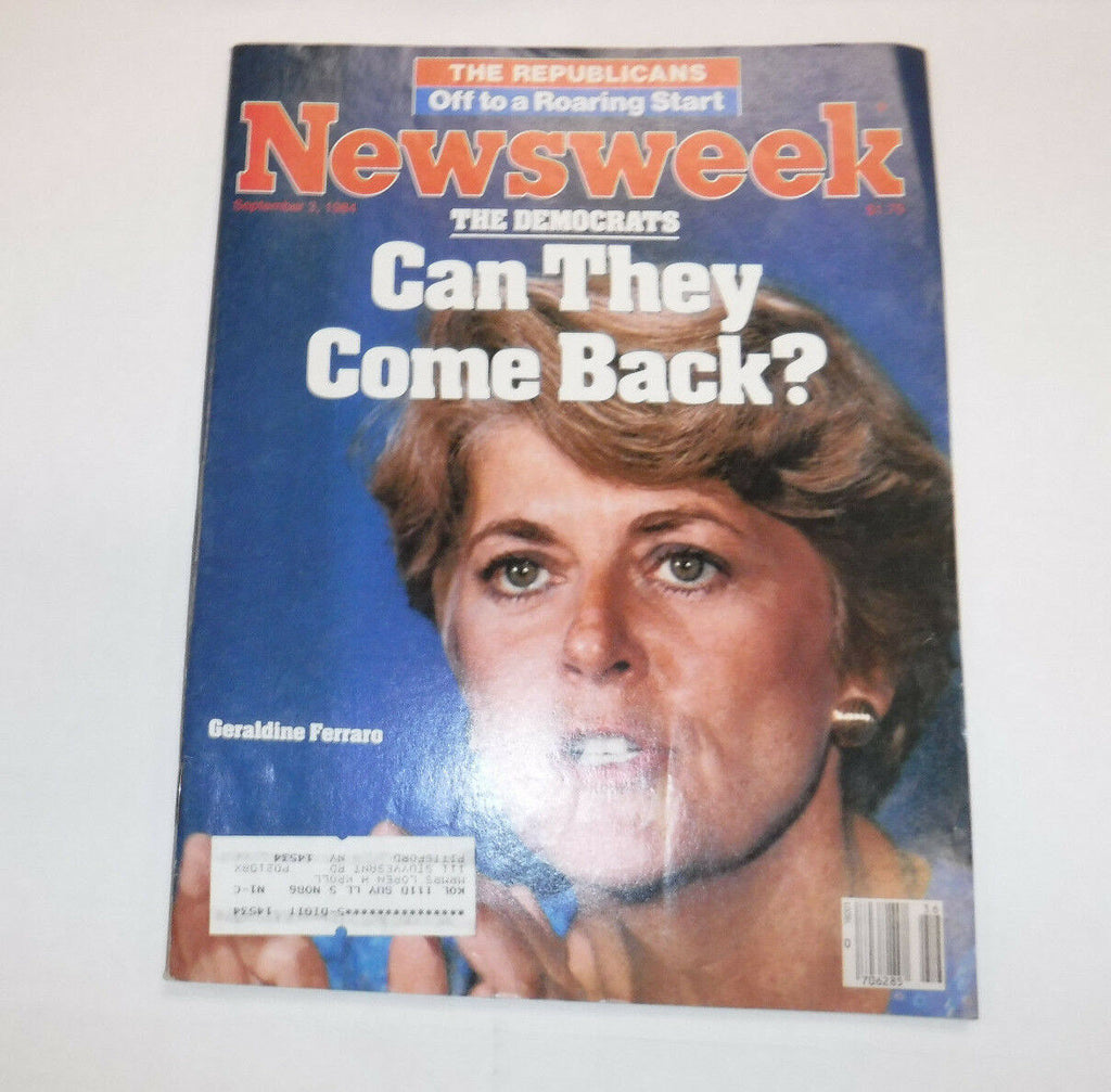 Newsweek Magazine Geraldine Ferraro September 3, 1984 101916R