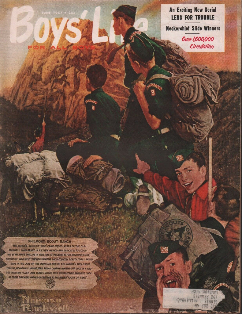Boys Life June 1957 Norman Rockwell Cover Earl Chapin 101718DBE