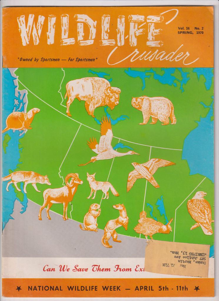 Wildlife Crusader Mag Can We Save Them From Extinction Spring 1970 121919nonr