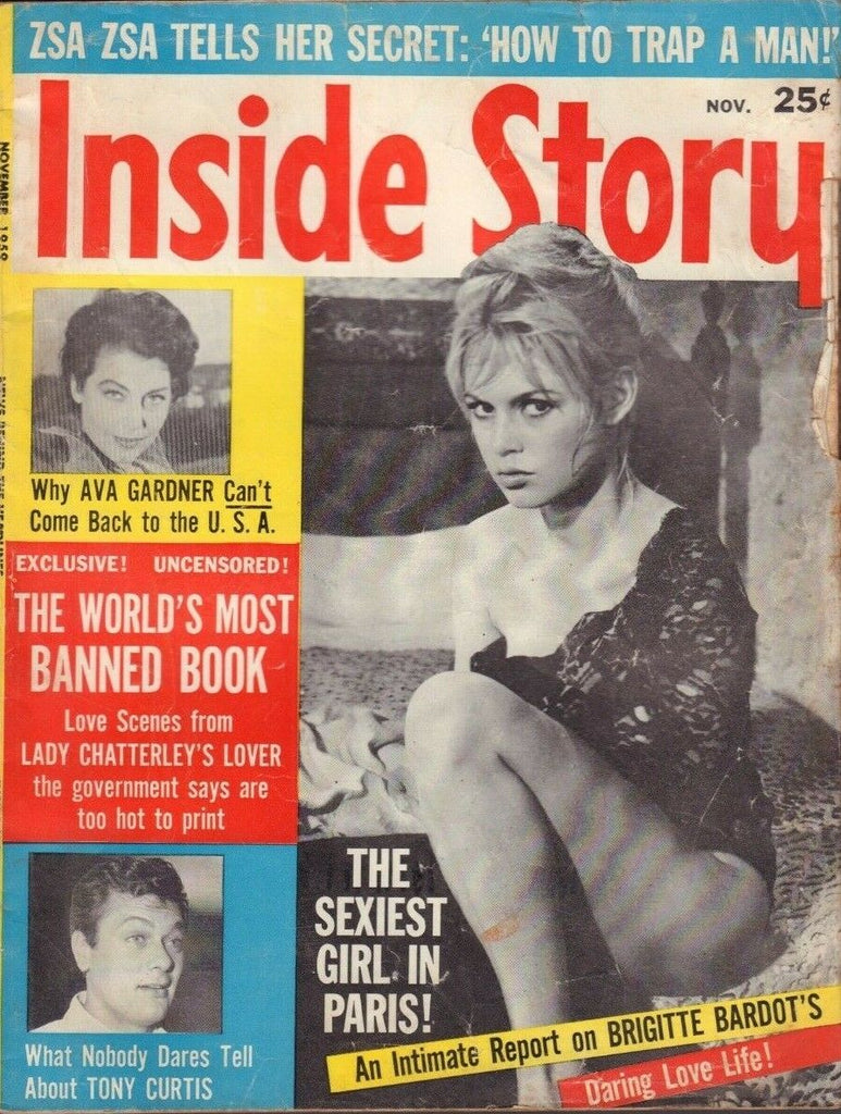 Inside Story November 1959 Brigitte Bardot Tony Curtis Ava Gardner 013119DBE2