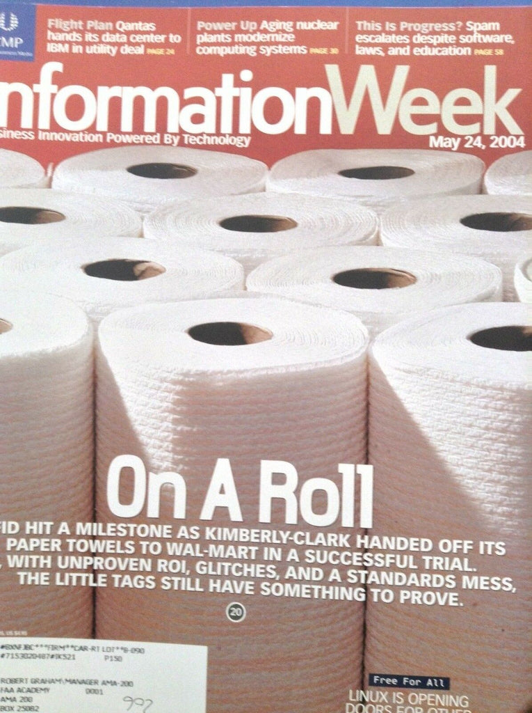 Information Week Magazine RFID Kimberly Clark Handed Off May 2004 051218nonrh