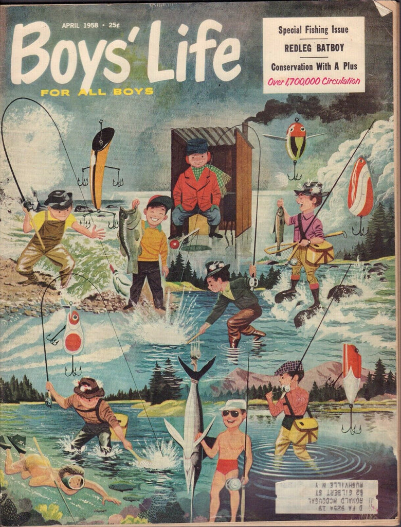 Boy's Life April 1958 Special Fishing Issue w/ML 011617DBE2