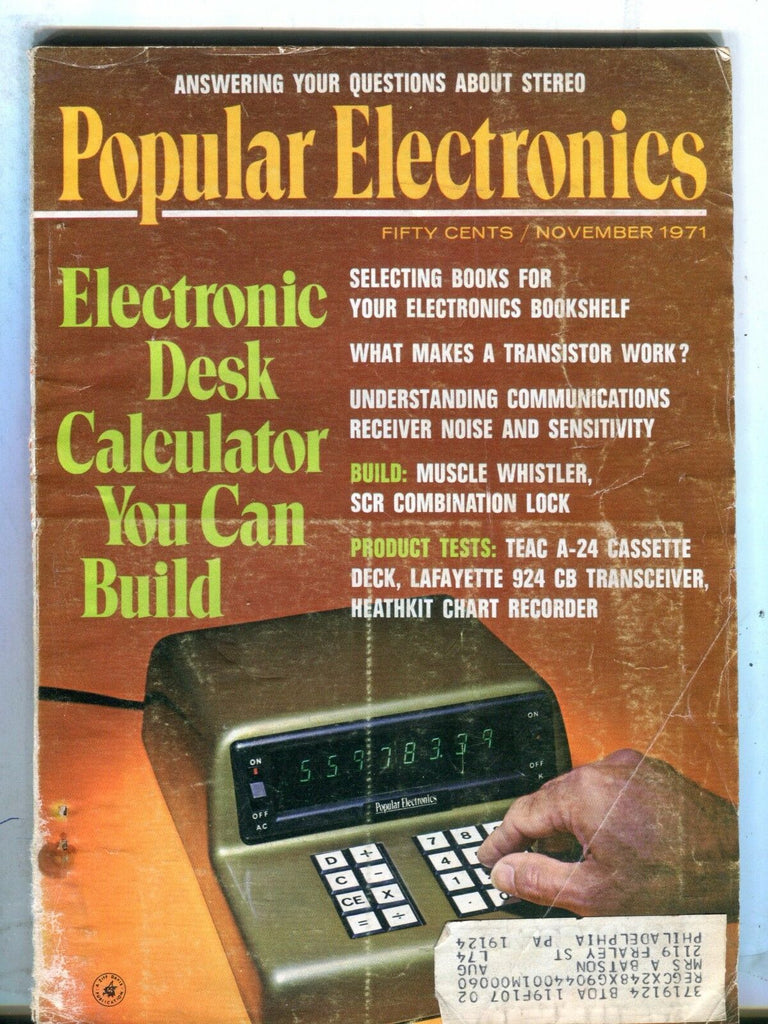 Popular Electronics Magazine November 1971 Desk Calculator 070517nonjhe