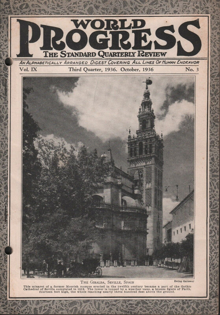 World Progress October 1936 The Giralda Seville Spain 082118DBE