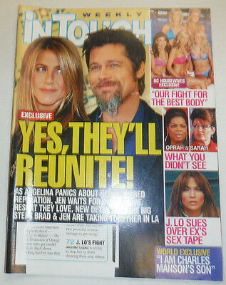 Intouch Weekly Magazine Brad Pitt Jennifer Aniston November 2009 122914R
