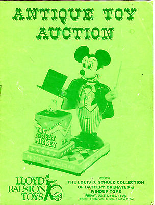 Antique Toy Auction Catalog June 4 1982 Lloyd Ralston Toys VG 081116jhe