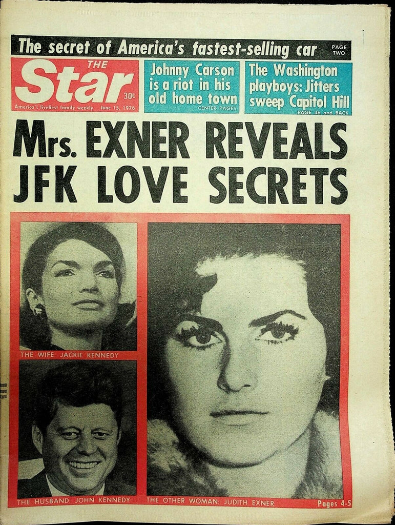 The Star June 15 1976 Jackie John F Kennedy Judith Exner 072820ame