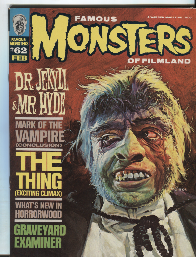 Famous Monsters of Filmland #62 February 1970 Bela Lugosi 022521DBE