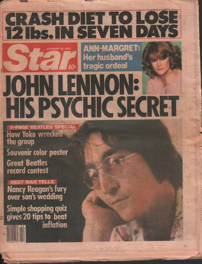Star January 13 1981 John Lennon Yoko Ono Nancy Reagon 101918DBE