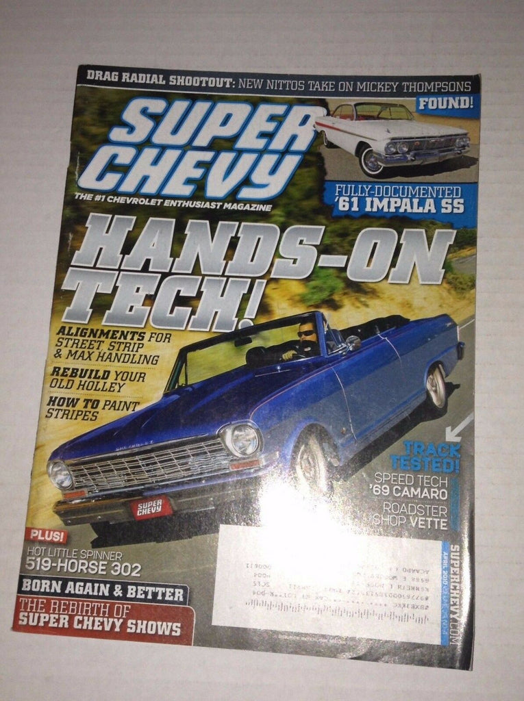 Super Chevy Magazine '69 Camaro Roadster Shop Vette April 2010 030417NONRH