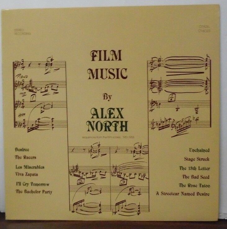 Film Music by Alex North vinyl CT6023 090318LLE