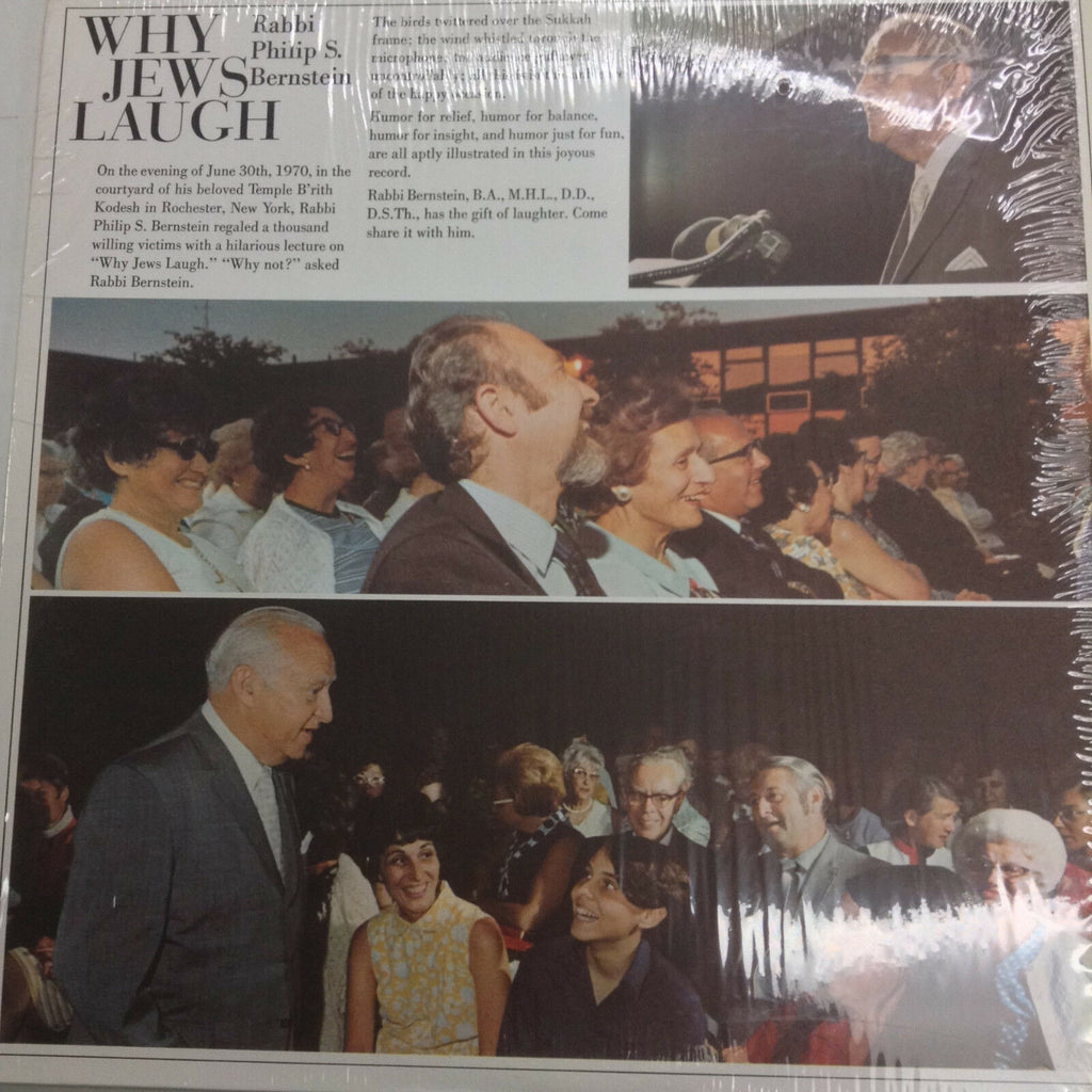 Why Jews Laugh MM1001 Rabbi Philip S. Bernstein 33RPM 031017RR