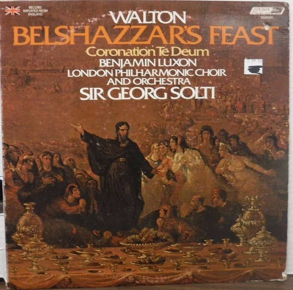 Walton Belshazzar's Feast Coronation Te Deum Sir Georg Solti 33RPM 011617LLE