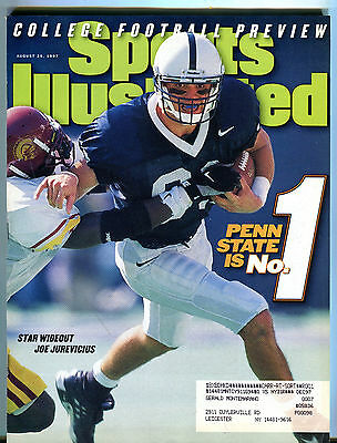 Sports Illustrated Magazine August 25 1997 Joe Jurevicius EX 031716jhe