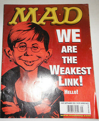 Mad Magazine We Are The Weakest Link September 2001 091814R