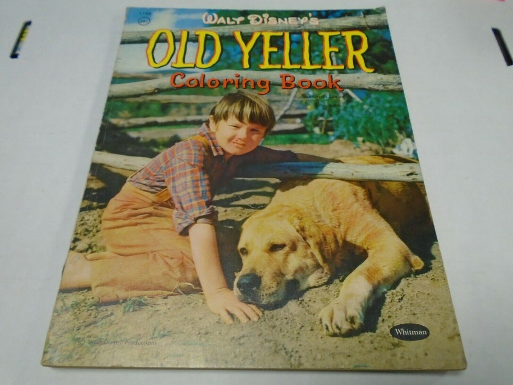 Walt Disney's Old Yeller Coloring Book Authorized Ed 10% Drawn in 112619AME