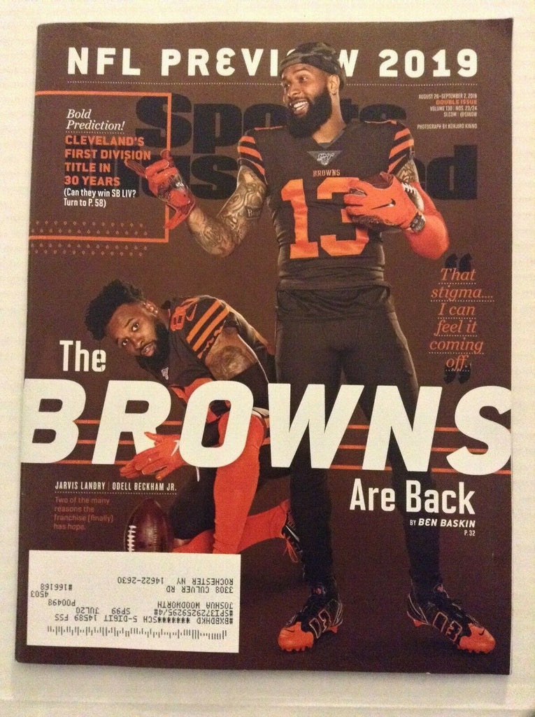 Sports Illustrated Mag Jarvis Landry Odell Beckham Jr. Aug/Sept 2019 100819nonrh