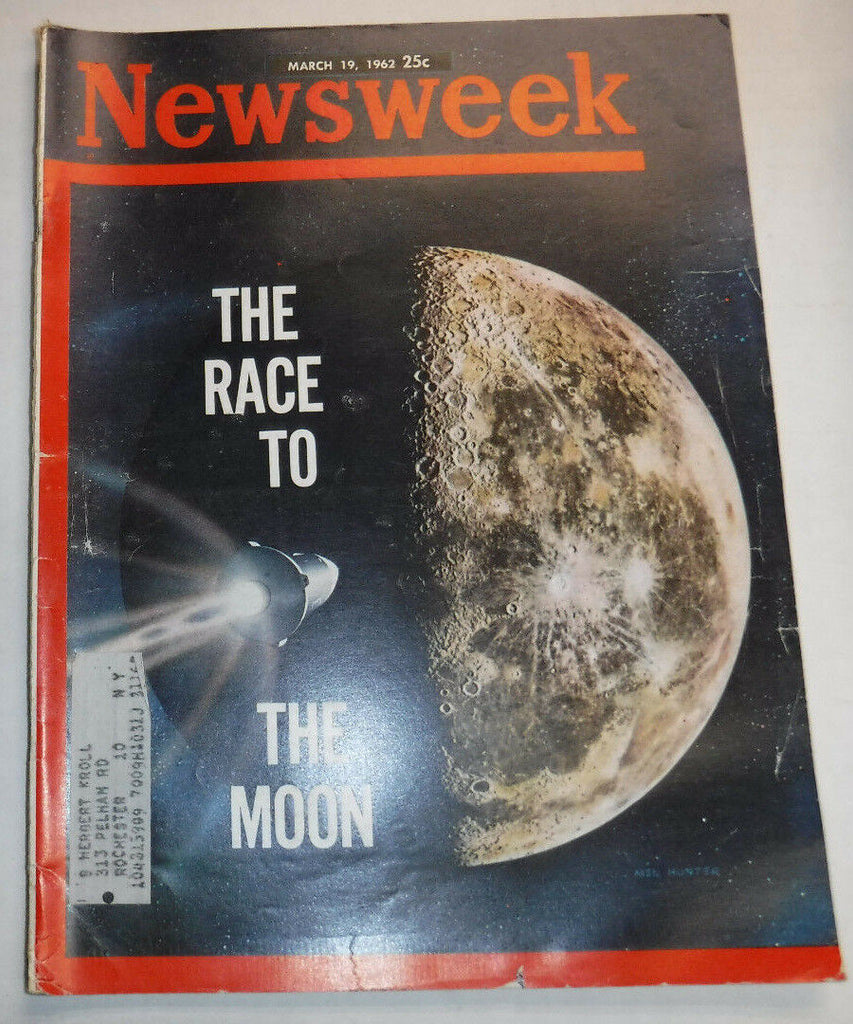 Newsweek Magazine Race To The Moon WITH ML March 1962 100316R