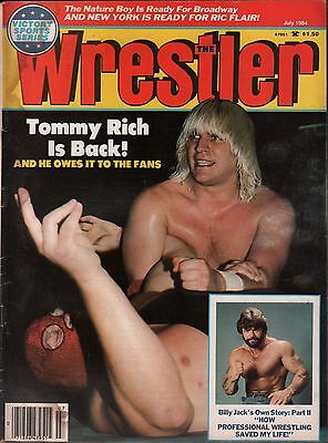 The Wrestler July 1984 Tommy Rich, Billy Jack VG 122315DBE