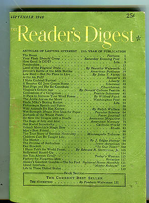 Reader's Digest Magazine September 1946 The Hucksters EX 071216jhe