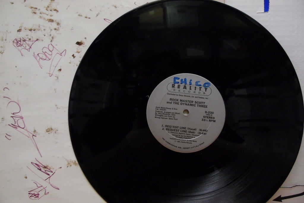Rock Master Scott and The Dynamic Three DJ Copy Reality D-230 33rpm 091417DBE