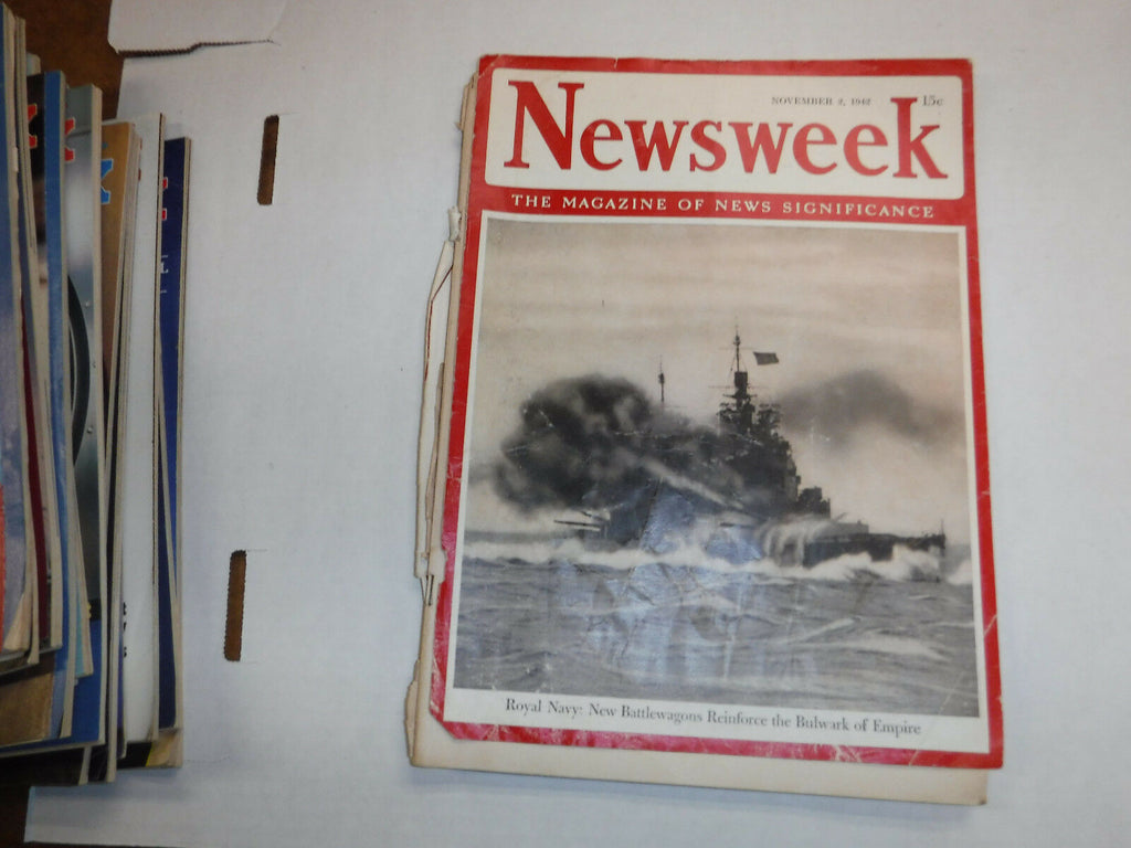 Newsweek Magazine Royal Navy November 1942 VINTAGE 093016R