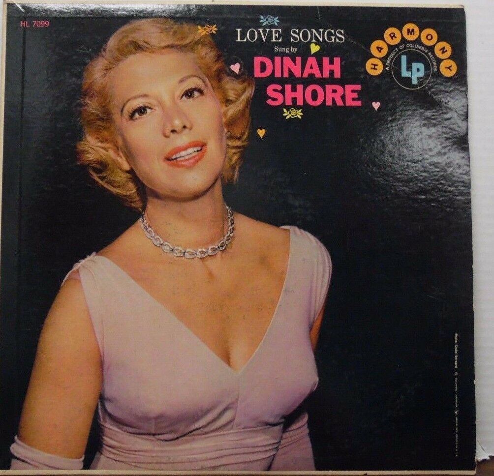 Love Songs sung by Dinah Shore 33RPM HL-7099 100916LLE